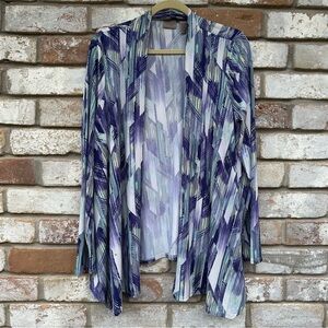 Chico’s Easywear Open Front Cardigan Full Sleeves